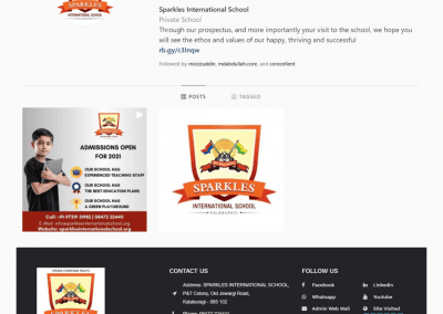 Sparkles International School Digital Marketing
