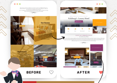 Lumbinis Grand Hotel Website Redesign